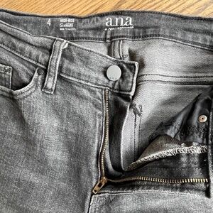 a.n.a (4) high rise straight leg jeans black